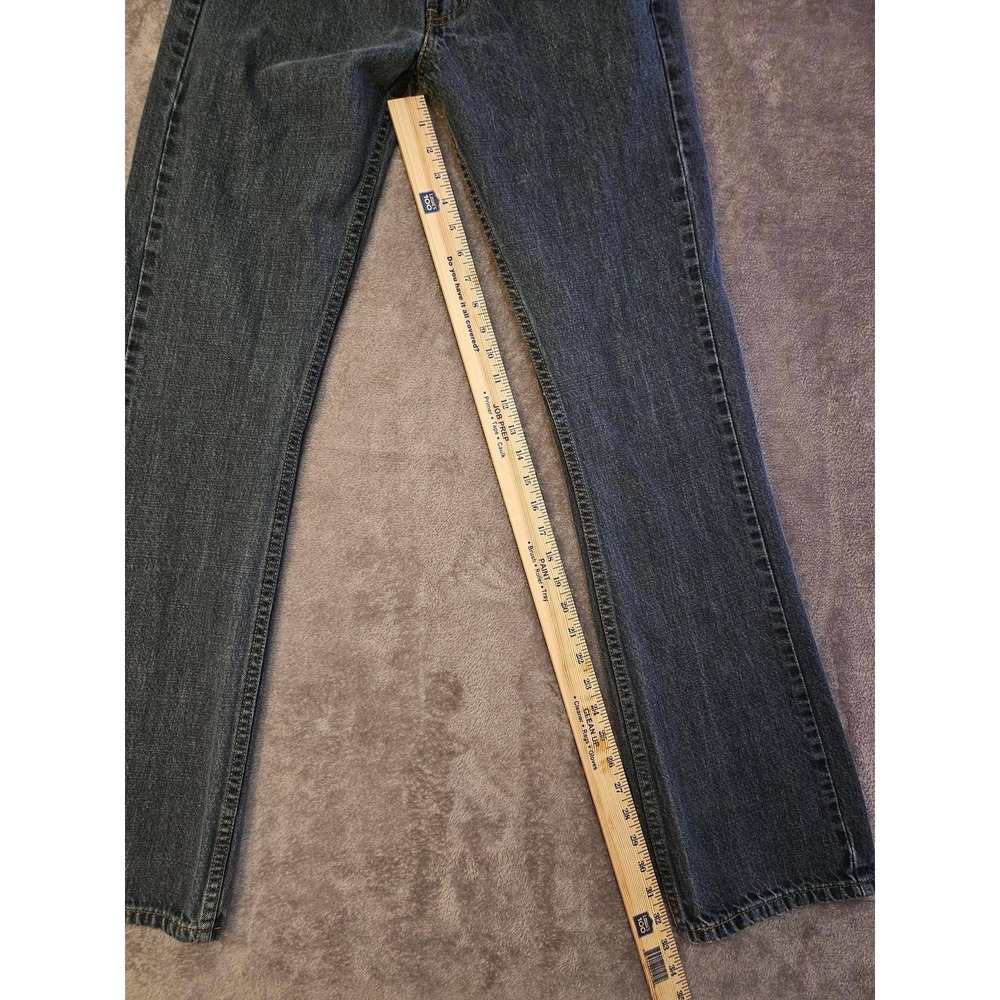 Levis 527 Slim Bootcut Jeans Mens 32x34 Dark Wash Denim Blue - Picture 8 of 11